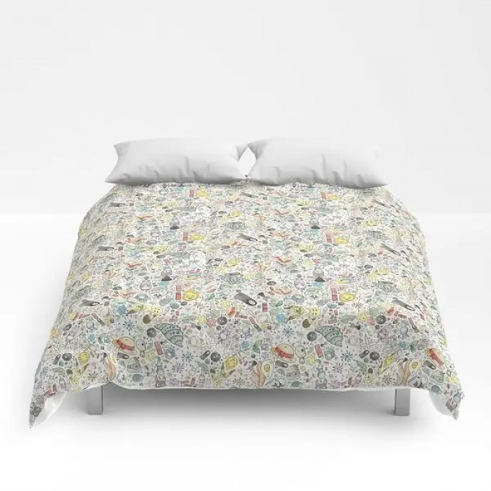 8. Keep yourself warm in this Ghibli design-filled comforter while you marathon the studio's movies.
