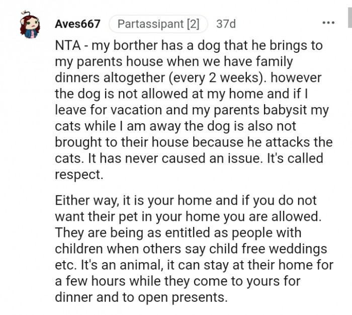 They are being as entitled as those with children