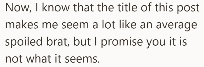 The classic preface that quietly says, please hear me out before you decide.