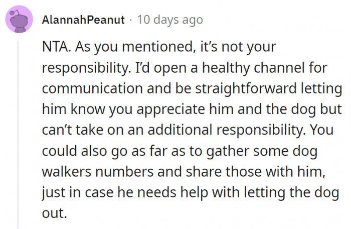 9. Being straightforward may help the roommate finally understand where OP is coming from