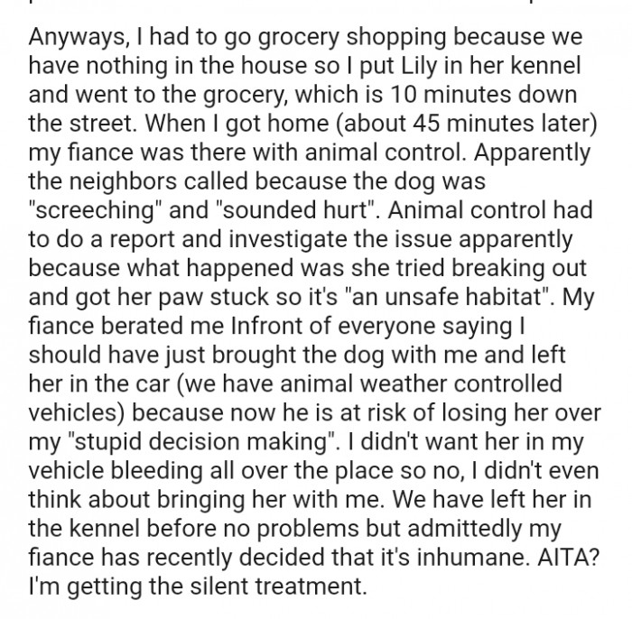 Animal Control had to do a report and investigate