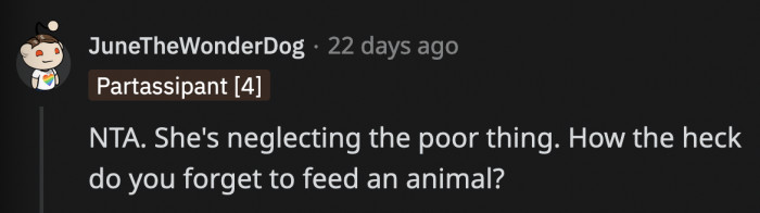 Calling your pet Ms. Stinky Butt is funny, but neglecting to feed them multiple times is plain cruel.