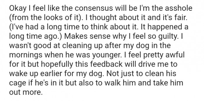 I thought about it and it's fair