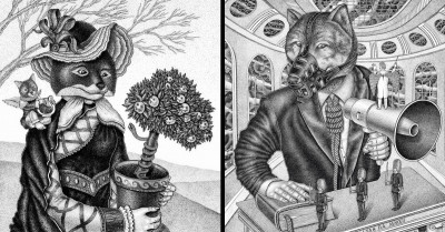 25 Illustrations Resembling A Fantasy Storybook Outlining The Personalities Of Animals And Life's Mysteries