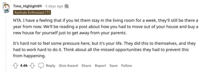 It's hard not to feel some pressure here, but it's your life