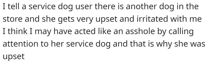 OP has offered the following explanation for why they think they might be the a-hole: