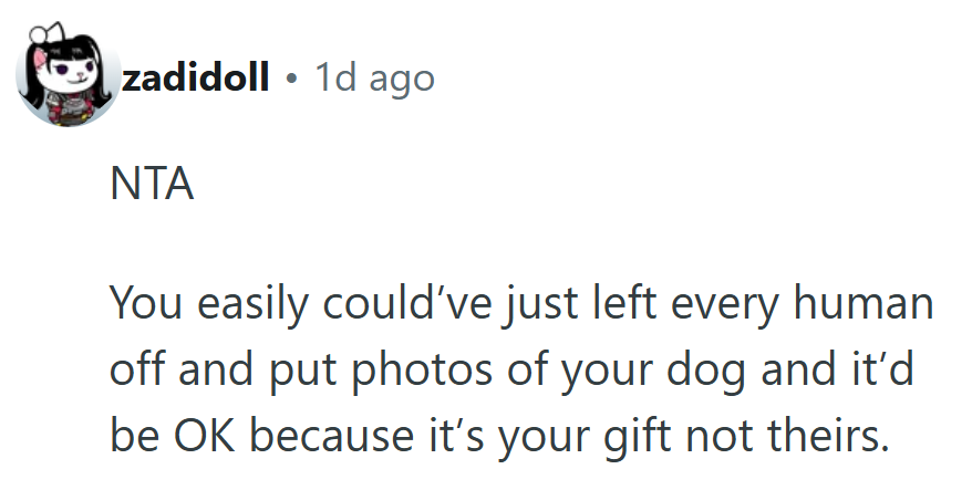 It’s a Sweet Reminder That a Personal Gift Doesn’t Need to Please the Whole Family to Mean Something.