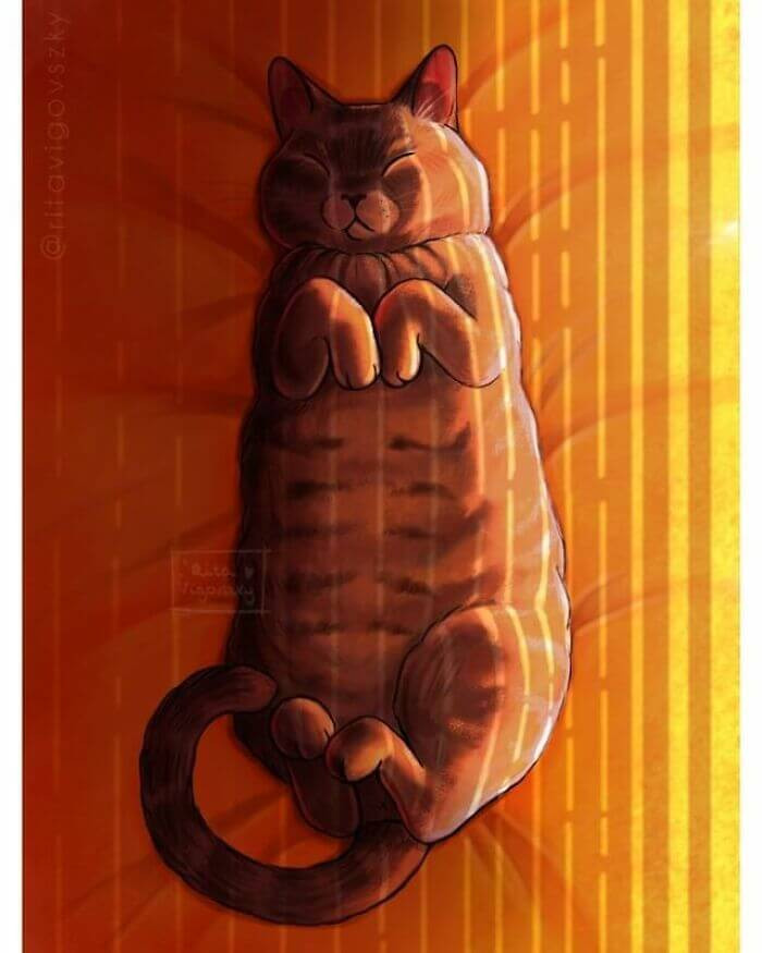 34. An upside-down loaf