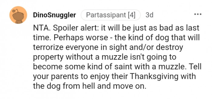 Tell Your Parents to Enjoy Their Thanksgiving