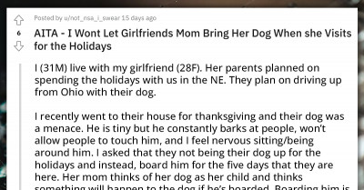 Redditor Asks If It’s Wrong For Not Wanting His GF’s Parents To Bring Their Destructive Dog To His Home