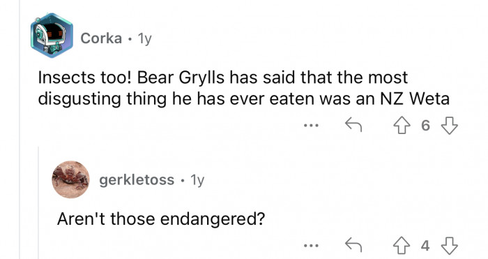 Even some insects were imported.