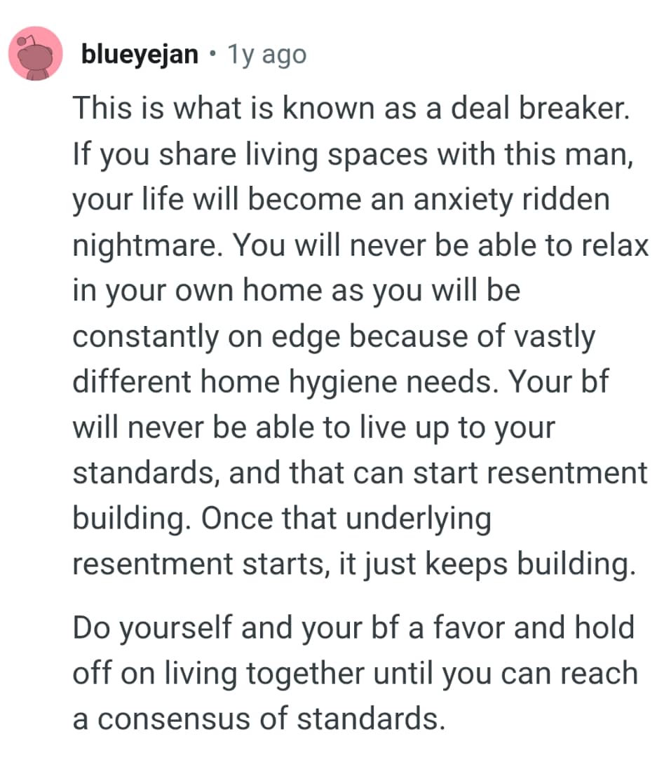 This is what is called a deal breaker.