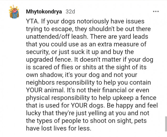 There are yard leads you could use as an extra measure