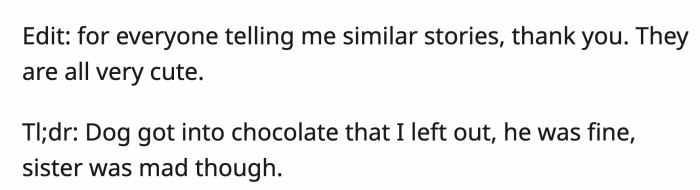 A lot of Redditors shared their own nerve-racking tales of accidentally feeding their dogs something toxic