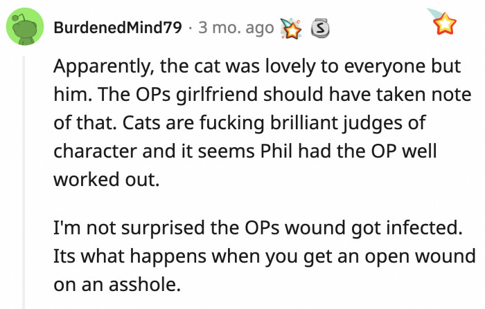 He got ripped a new one in the comments section of his post, and he deserved each one