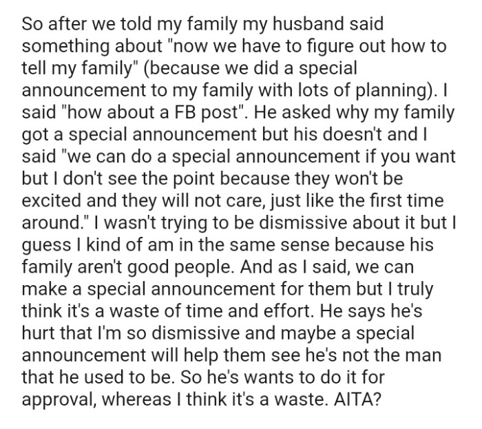 The OP admits that her in laws aren't good people but her husband sees things differently