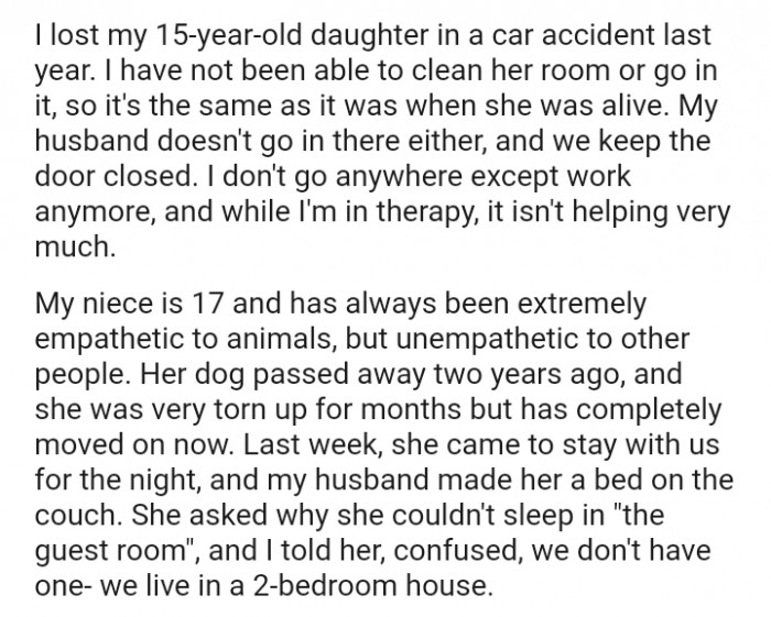 I have not been able to clean my daughter's room
