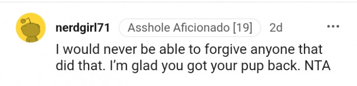 1. This Redditor can never forgive anyone who does that