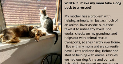 Daughter Asks An Online Community If It's Wrong To Make Her Mom Take Their Newly Adopted Puppy Back To The Shelter