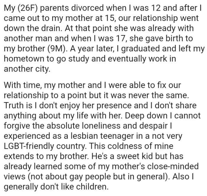 OP and Her Mother Were Able to Repair Their Relationship to a Point, but It Was Never the Same