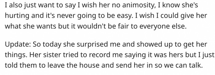 I can't imagine what this person must be going through...