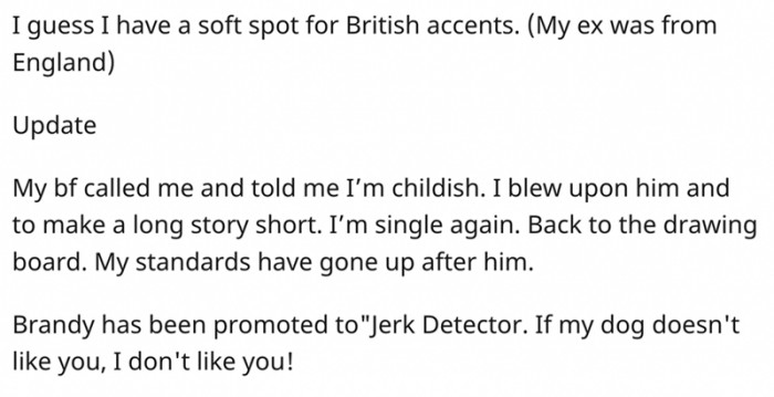 A soft spot for British accents