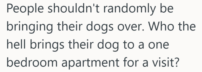 Showing up with a dog unannounced already feels like crossing a line.