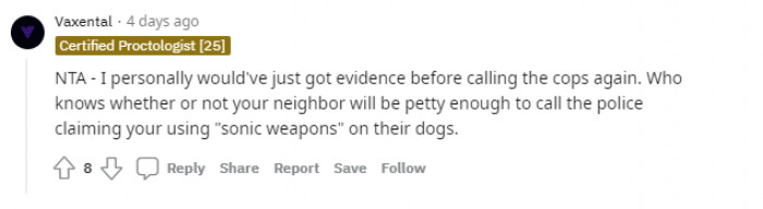 They might call the police on you!