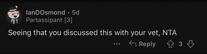 If the vet's okay with this diet, the parents should be too.