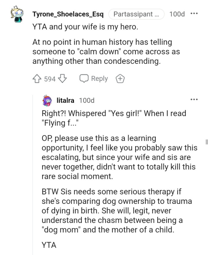 Your sister needs some serious therapy