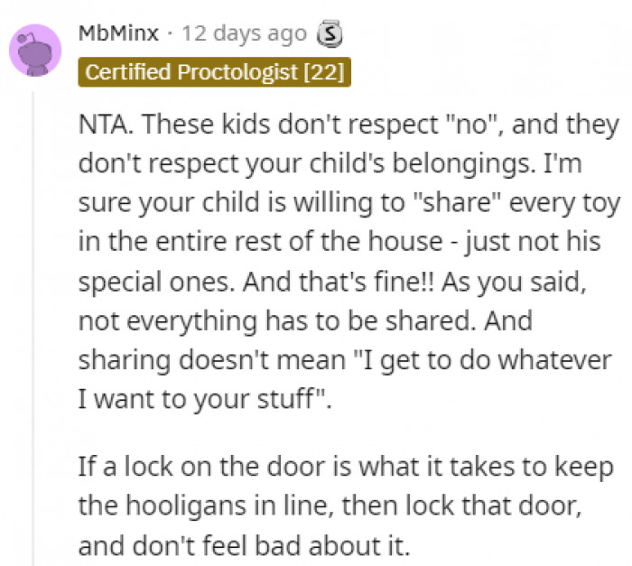 Lock that door!