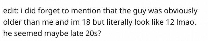 What the OP forgot to mention...