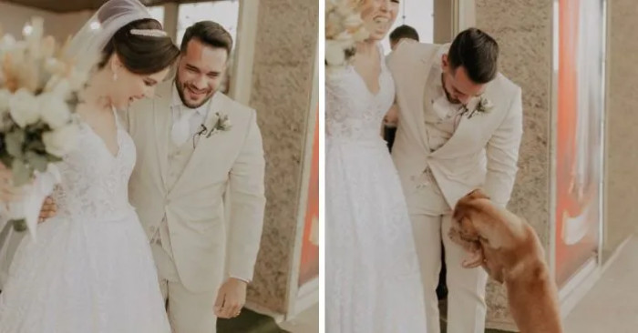 A couple were about to say ‘yes’ in front of God, when an unexpected visitor showed up