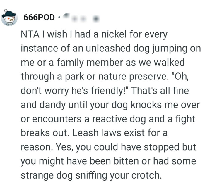 It's all fine dandy until the dog knocks someone over