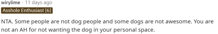 Simply put, he's NTA at all, but really there are NAH because neither is necessarily doing or saying anything wrong.
