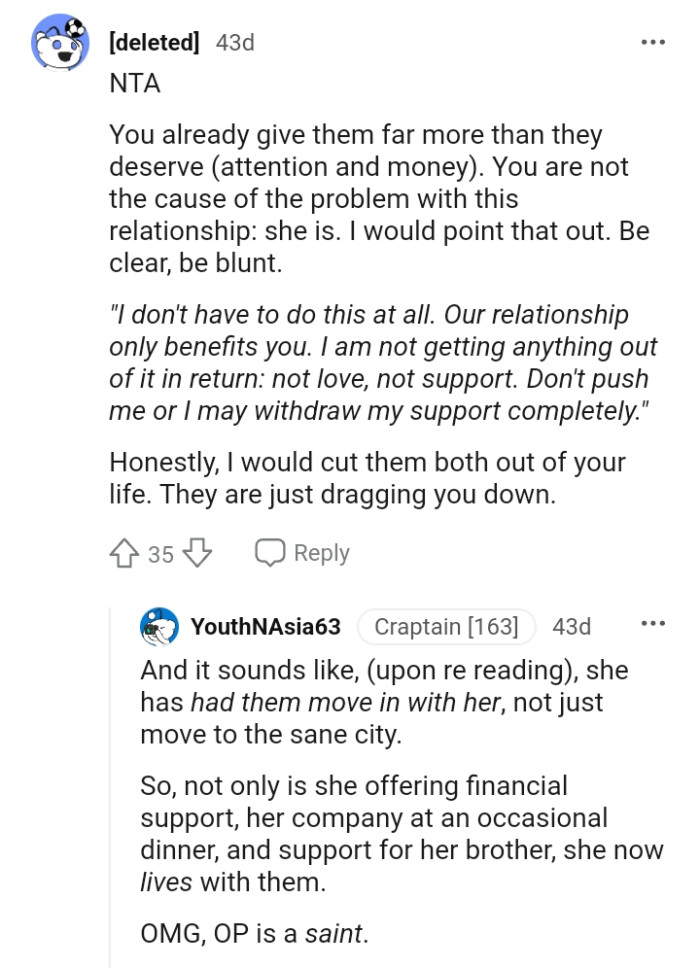 The OP Is Not the Cause of the Problem in This Relationship