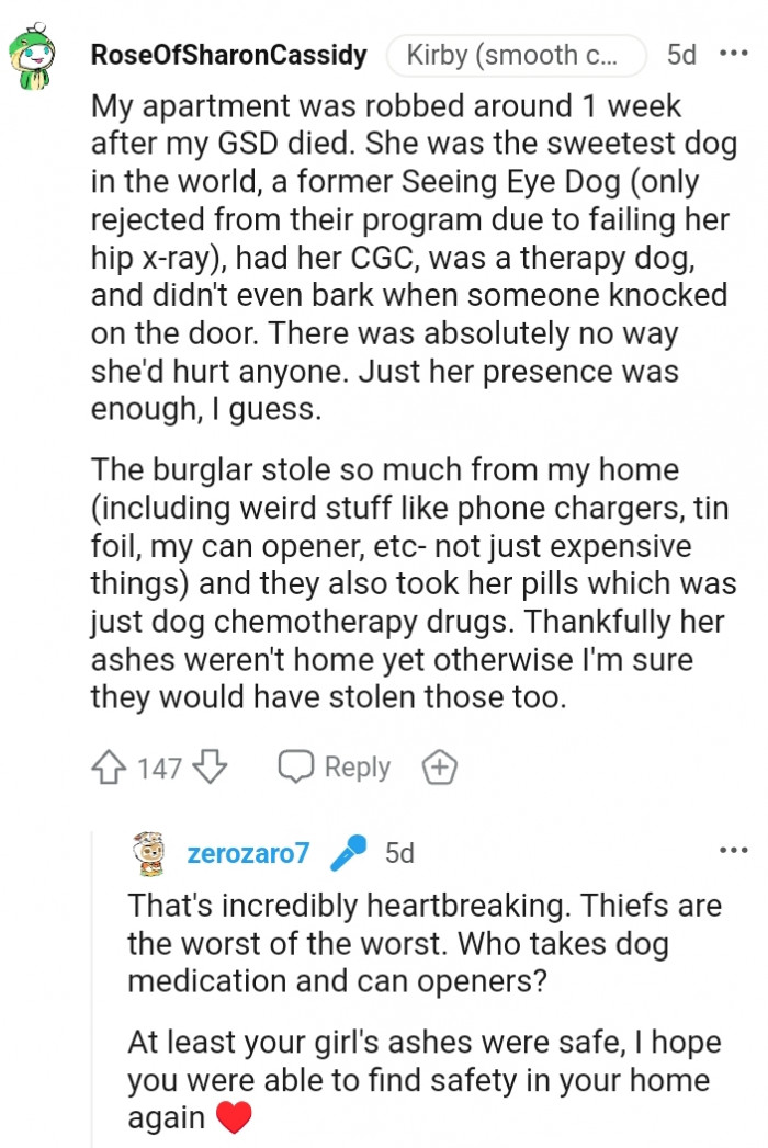 4. Just their presence was enough, this Redditor guesses