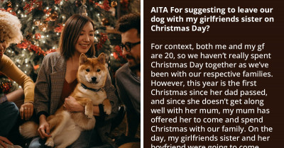 Couple Fights Over Leaving Their 15-Year-Old Dog Behind To Spend Christmas With Boyfriend's Family