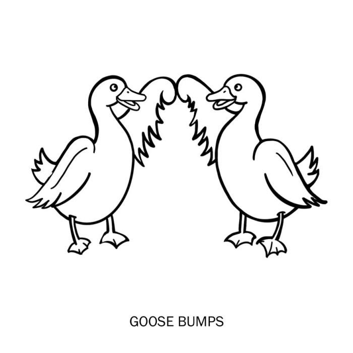 1. Goose bumps