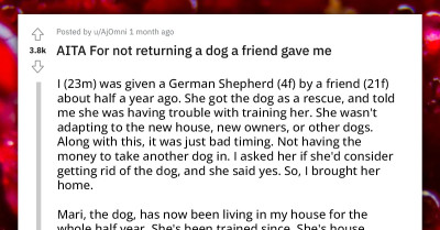 Woman Refuses To Return Dog To Original Owner After Spending Six Months Training, Feeding And Bonding With The Adorable Canine