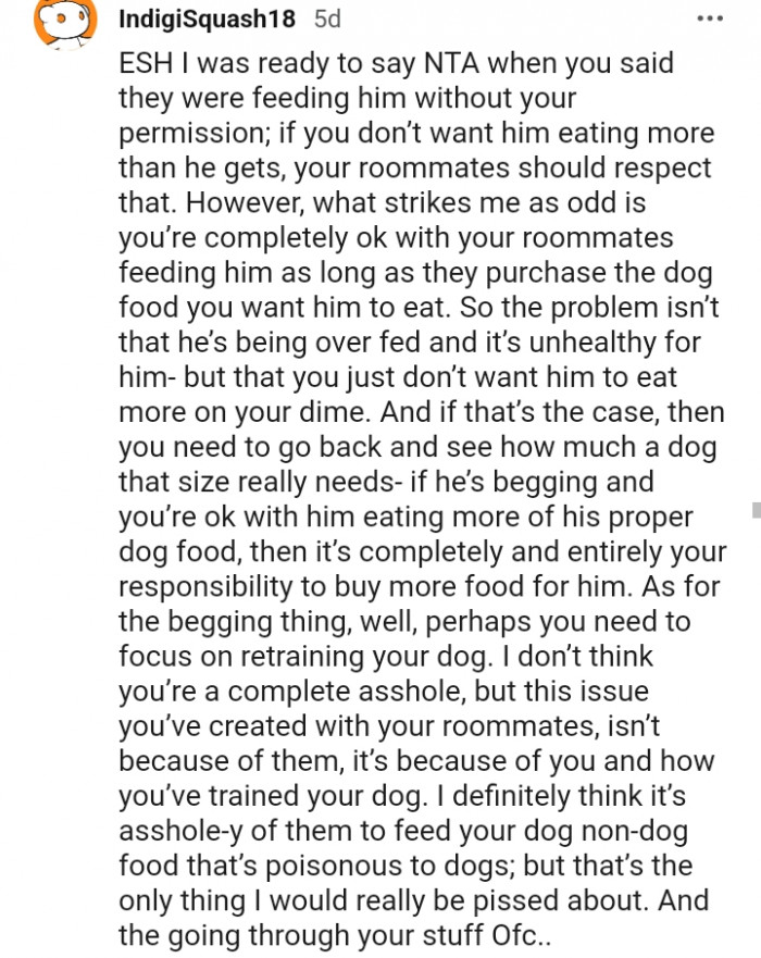 16. You're Okay with Your Roommates Feeding Him