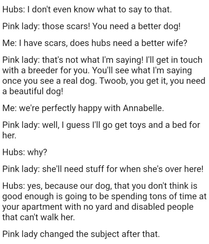 OP's mom says she'll get in touch with a breeder