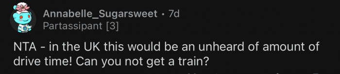 The trip could be much cheaper via train.