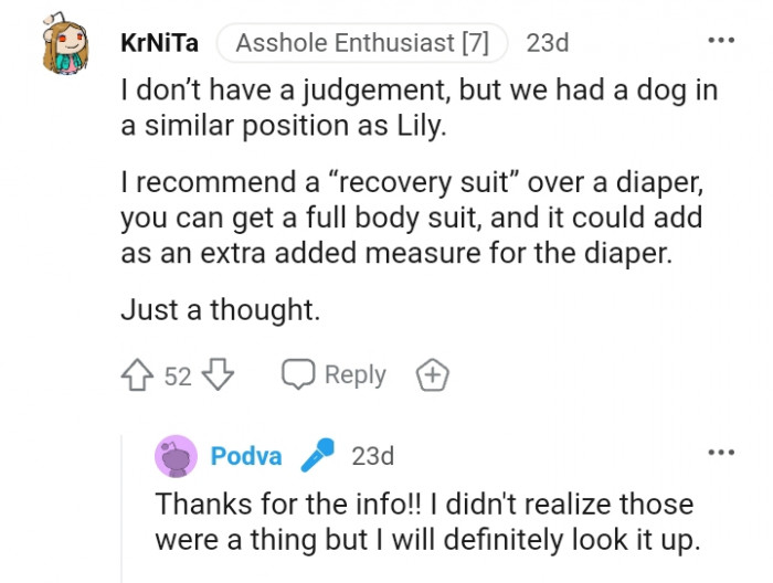5. This Redditor is recommending a recovery suit