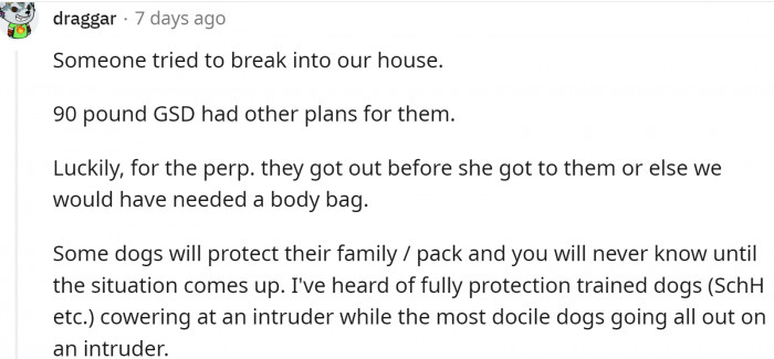 You never know until it happens...