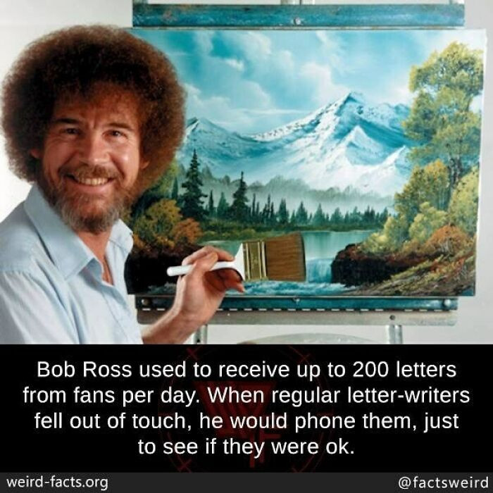 2. Bob Ross is an even better human than we once thought