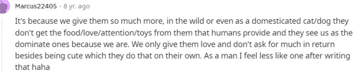 14. We don't ask for much in return