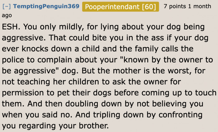 Both sides had their faults, according to this user.