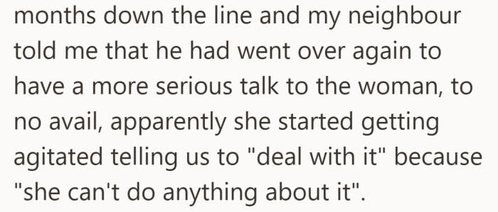 Attempts to resolve it directly ran out of patience on both sides.