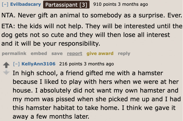 Ask people what they really want as a gift. That way, everyone's happy.